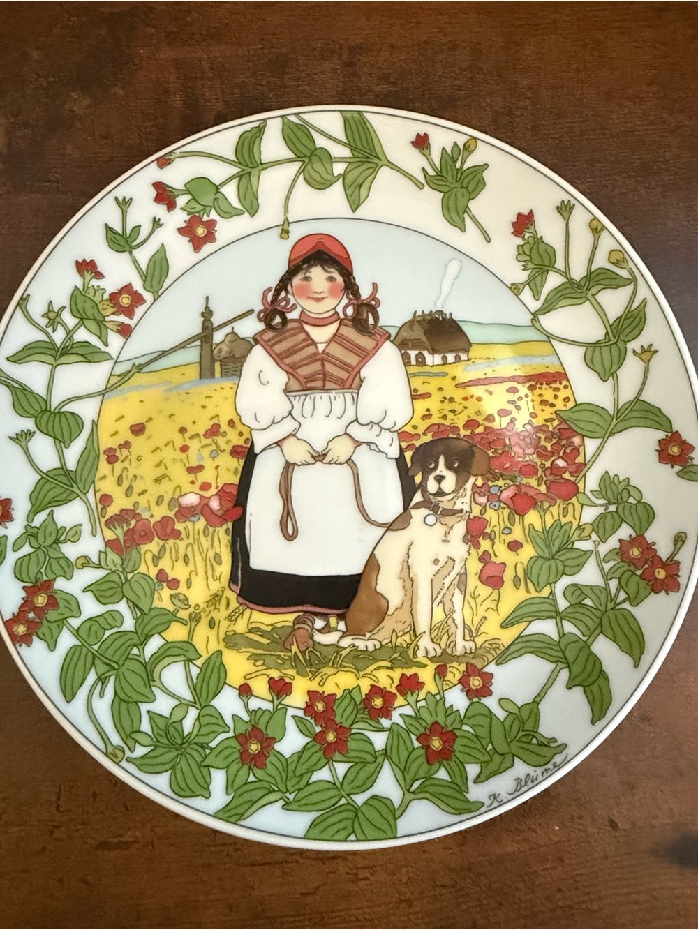 Vintage Villeroy & Boch UNICEF Our Children No. 10 Yugoslavia Plate